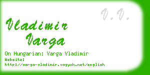 vladimir varga business card